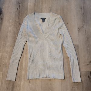 Hillard & Hanson Silver Sweater Size XL